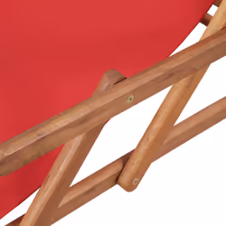 VidaXL 43995 sedia da esterno Terrazzo Seduta imbottita Poliestere Rosso - Vista aggiuntiva 8