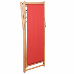 VidaXL 43999 sedia da esterno Terrazzo Seduta imbottita Poliestere Rosso - Vista aggiuntiva 5