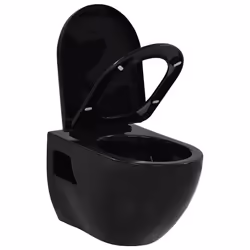WC Sospeso in Ceramica Nera cod mxl 126318 - Vista aggiuntiva 2