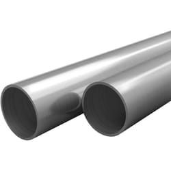 Tubi in Acciaio Inossidabile Rotondi 2 pz V2A 2m Ø48x1,8mm Vidaxl