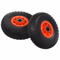 Ruote Carrello a Mano 4 pz in PU Solido 3.00-4 (260x85)cod mxl 71050 - Vista aggiuntiva 2