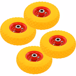 Colore: Giallo e rosso Materiale: Pneumatico in gomma e cerchione in metallo Dimensioni: 260 x 85 mm (Diametro x A) Dimension ...