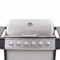 VidaXL 44278 Grill Carrello Gas Nero, Argento 12000 W - Vista aggiuntiva 7
