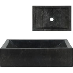 Lavandino Bagno in Marmo Lavabo Elegante Moderno vari colori colore : nero