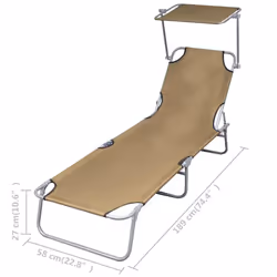 VidaXL 44292 sedia da esterno Salone Seduta imbottita Poliestere Grigio talpa - Vista aggiuntiva 7