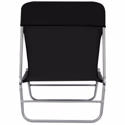 VidaXL 44300 sedia da esterno Salone Poliestere Nero - Vista aggiuntiva 7