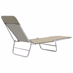 VidaXL 44303 sedia da esterno Salone Poliestere Grigio talpa - Vista aggiuntiva 6