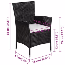 VidaXL 44094 set mobili da esterno - Vista aggiuntiva 4