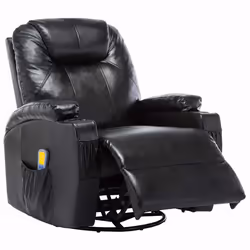 VidaXL 246635 sedia massaggiante elettrica Nero - Vista aggiuntiva 4