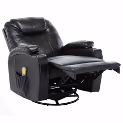 VidaXL 246635 sedia massaggiante elettrica Nero - Vista aggiuntiva 5