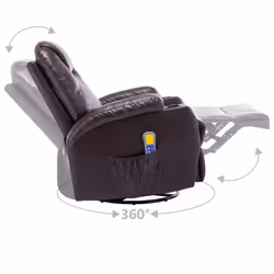 VidaXL 246636 sedia massaggiante elettrica Marrone - Vista aggiuntiva 7