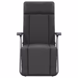 VidaXL 44320 sedia da esterno Terrazzo Seduta imbottita Cotone, Poliestere Grigio - Vista aggiuntiva 4
