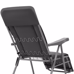 VidaXL 44320 sedia da esterno Terrazzo Seduta imbottita Cotone, Poliestere Grigio - Vista aggiuntiva 6