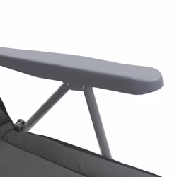 VidaXL 44320 sedia da esterno Terrazzo Seduta imbottita Cotone, Poliestere Grigio - Vista aggiuntiva 8
