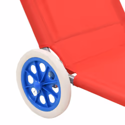VidaXL 44324 sedia da esterno Salone Seduta imbottita Poliestere Rosso - Vista aggiuntiva 8