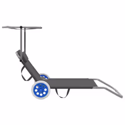 VidaXL 44325 sedia da esterno Salone Seduta imbottita Poliestere Grigio - Vista aggiuntiva 4