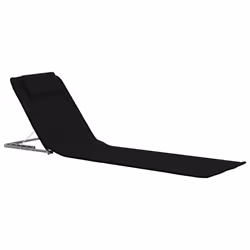 VidaXL 44328 sedia da esterno Terrazzo Poliestere Nero - Vista aggiuntiva 2