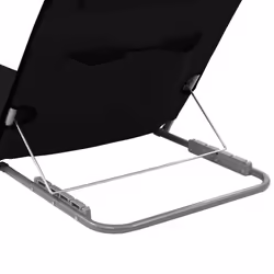 VidaXL 44328 sedia da esterno Terrazzo Poliestere Nero - Vista aggiuntiva 4