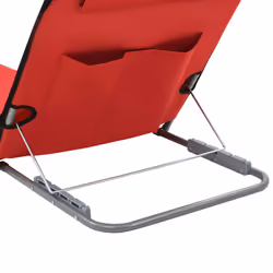 VidaXL 44329 sedia da esterno Terrazzo Poliestere Rosso - Vista aggiuntiva 5