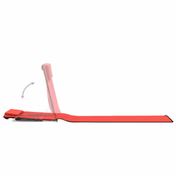 VidaXL 44329 sedia da esterno Terrazzo Poliestere Rosso - Vista aggiuntiva 6