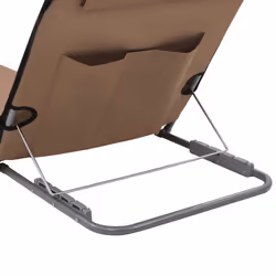 VidaXL 44331 sedia da esterno Terrazzo Poliestere Marrone - Vista aggiuntiva 5