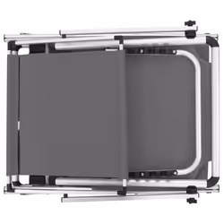 VidaXL 44335 sedia da esterno Salone Seduta imbottita Alluminio, Acciaio, Tessile Grigio - Vista aggiuntiva 5