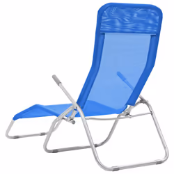 VidaXL 44337 sedia da esterno Salone Poliestere, Cloruro di polivinile (PVC) Blu - Vista aggiuntiva 4