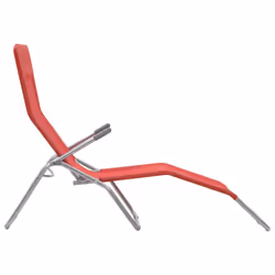 VidaXL 44339 sedia da esterno Salone Poliestere, Cloruro di polivinile (PVC) Rosso - Vista aggiuntiva 5