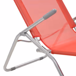 VidaXL 44339 sedia da esterno Salone Poliestere, Cloruro di polivinile (PVC) Rosso - Vista aggiuntiva 7