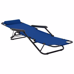 VidaXL 44342 sedia da esterno Salone Poliestere Blu - Vista aggiuntiva 7
