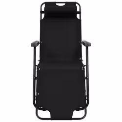 VidaXL 44343 sedia da esterno Salone Poliestere Nero - Vista aggiuntiva 4