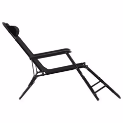 VidaXL 44343 sedia da esterno Salone Poliestere Nero - Vista aggiuntiva 5