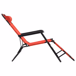 VidaXL 44344 sedia da esterno Salone Poliestere Rosso - Vista aggiuntiva 8