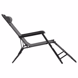 VidaXL 44345 sedia da esterno Salone Poliestere Grigio - Vista aggiuntiva 5