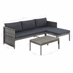VidaXL 44480 set mobili da esterno - Vista aggiuntiva 7