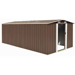 Vidaxl - Casetta da Giardino 257x489x181 cm in Metallo Marrone