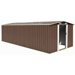 Vidaxl - Casetta da Giardino 257x580x181 cm in Metallo Marrone