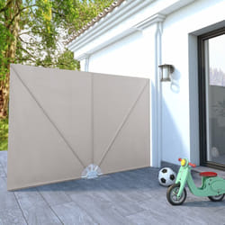 Tenda Laterale per Terrazza Pieghevole 240x160 cm vari colori colore : Crema