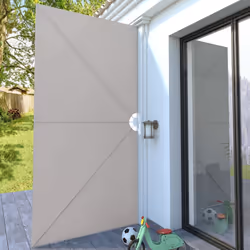 vidaXL Tenda Laterale per Terrazza Pieghevole Crema 400x200 cm - Vista aggiuntiva 3