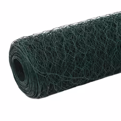 Recinzione in Rete per Pollaio in Acciaio e PVC 25x1,5 m Verdecod mxl 117076 - Vista aggiuntiva 2