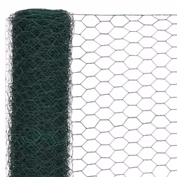 Recinzione in Rete per Pollaio in Acciaio e PVC 25x1,5 m Verdecod mxl 117076 - Vista aggiuntiva 3