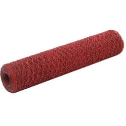 Recinzione in Rete per Pollaio in Acciaio e pvc 25x0,75 m Rossa Vidaxl 2410