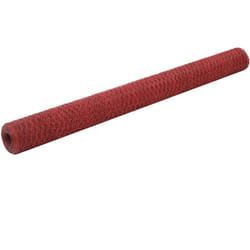 Recinzione in Rete per Pollaio in Acciaio e pvc 25x1,5 m Rossa Vidaxl 5149
