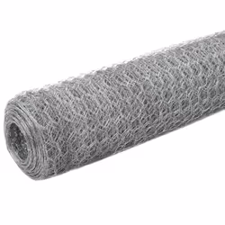 Recinzione in Rete per Pollaio Acciaio Zincato 25x1,5m Argentocod mxl 79187 - Vista aggiuntiva 2