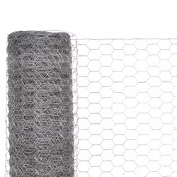 Recinzione in Rete per Pollaio Acciaio Zincato 25x1,5m Argentocod mxl 79187 - Vista aggiuntiva 3
