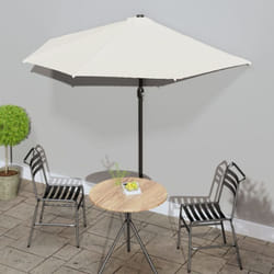 Ombrellone Balcone Palo in Alluminio Sabbia 270x144 cm a Metà Vidaxl 746473