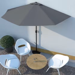 Questo elegante ombrellone da balcone è la scelta perfetta per creare un po' d'ombra e proteggervi dai dannosi raggi UV del s ...