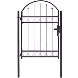 Questo cancello per recinzione darà alla vostra entrata uno stile contemporaneo e pratico separando il vostro giardino dal mo ...