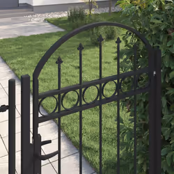 Cancello per Recinzione ad Arco in Acciaio 100x150 cm Nerocod mxl 78982 - Vista aggiuntiva 2