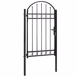 Cancello per Recinzione ad Arco in Acciaio 100x175 cm Nerocod mxl 97434 - Vista aggiuntiva 3
